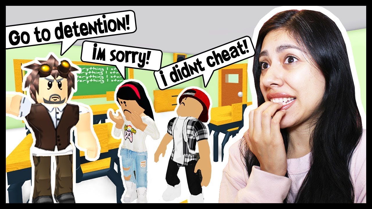 My Boyfriend Got Me In Detention For Cheating Roblox Escape From Detention - zailetsplay baby roblox obby
