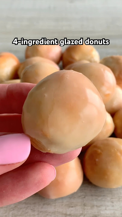 4-ingredient glazed donuts