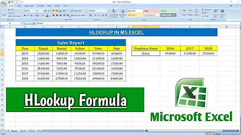 How To Use HLOOKUP Formula in Microsoft Excel | HLOOKUP in Excel