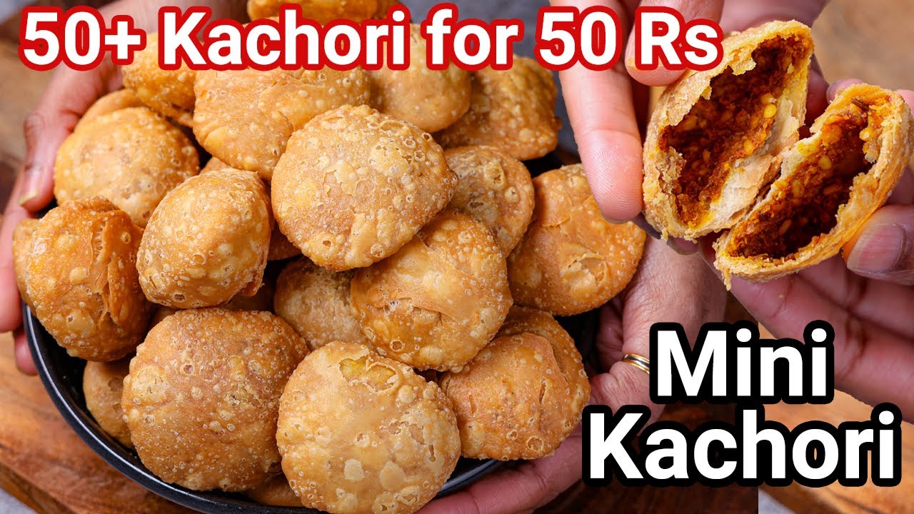 Dry Mini Farsaan Kachori - Shelf Life 2+ Weeks | Bakery Style 50+ Kachori for just 50 Rupees | Hebbar | Hebbars Kitchen