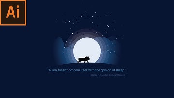 Animal Silhouette Moonlight Vector Illustration | #KHAN360°