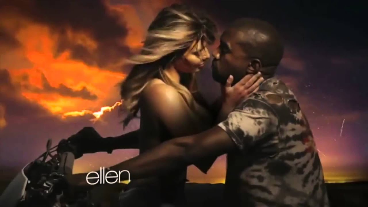 Kim Kardashian And Kanye West Video On Motorcycle Kim