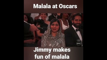 Malala at Oscars 2023| jimmy makes malala uncomfortable