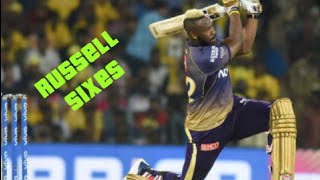 Andre Russell best sixes against rcb 💪