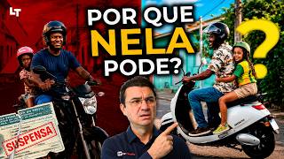 Por Que MENOR de 10 ANOS na MOTO Dá Suspensão e na BICICLETA ELÉTRICA não dá nada? #legtransito