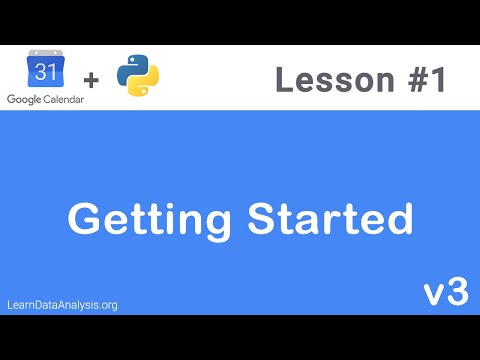 Google Calendar API in Python | Getting Started