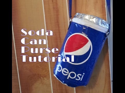 (DIY) Duct Tape Soda Can borsa Tutorial (NO SEW)