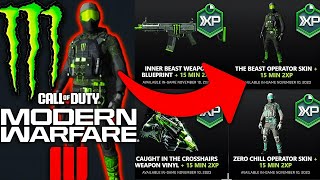 COD MW3: How to Unlock THE BEAST & ZERO CHILL Operator Skins! (Monster Energy)