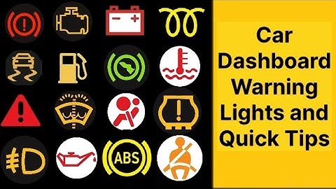 Warning Lights On Your Car