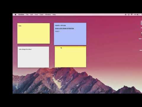 how to move sticky notes on mac