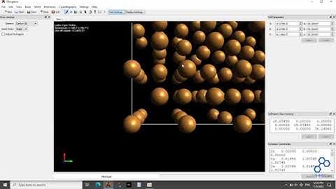 Crystal Structures Modeling with Avogadro Software Library