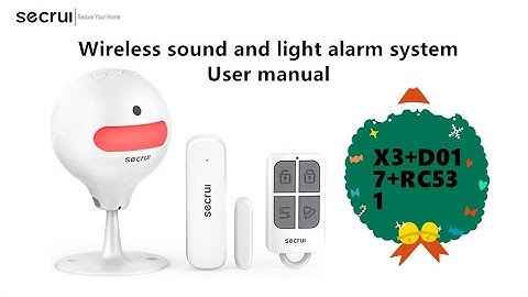 【Product Function Display】User manual for Wireless sound and light alarm(X3+D017+remote control)