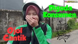 GREGET...!!! Penumpang Godain Driver Ojol Cantik