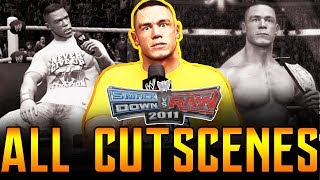 WWE Smackdown Vs Raw 2011 - ALL CUT SCENES - Road To Wrestlemania (John Cena)