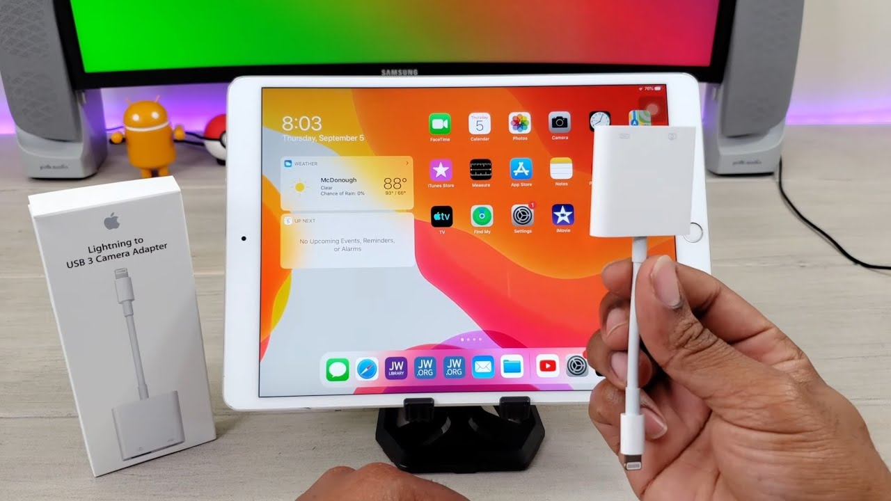 iPad Pro iPadOs: Lightning to USB-C Support is here with this Accessory! - YouTube