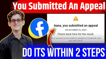 Recover fb Submitted An Appeal Fixed / How To Solve You Submitted An Appeal Fb 2024 / TechAbuxar