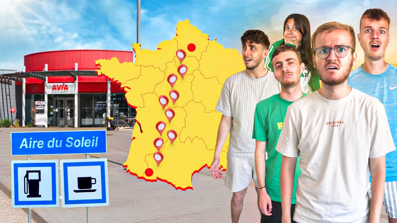 On traverse la France MAIS on s'arrête dans chaque aire d'autoroute qu'on croise