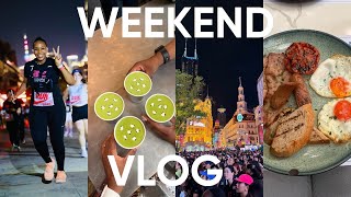 Vlog| @nike After Dark Tour Sh| Running My First 10k Post Injury, Brunch & More| #roadto50k