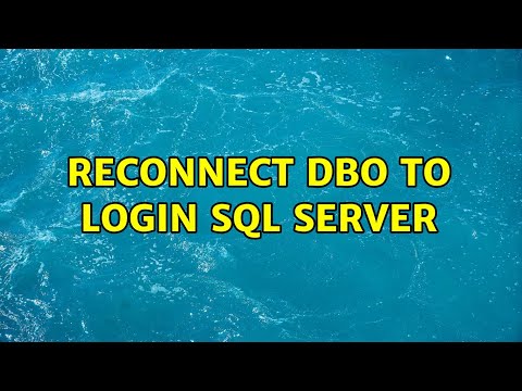 Reconnect dbo to login SQL Server