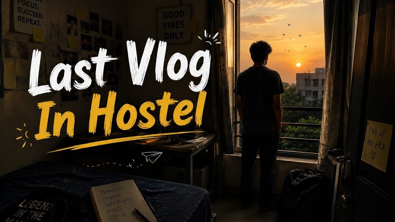 Last vlog of hostel life the end of an era 🙂