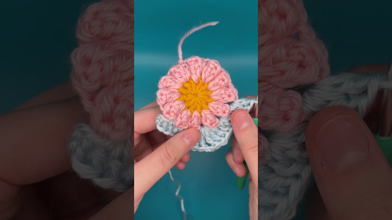 Double and treble crochet boarder