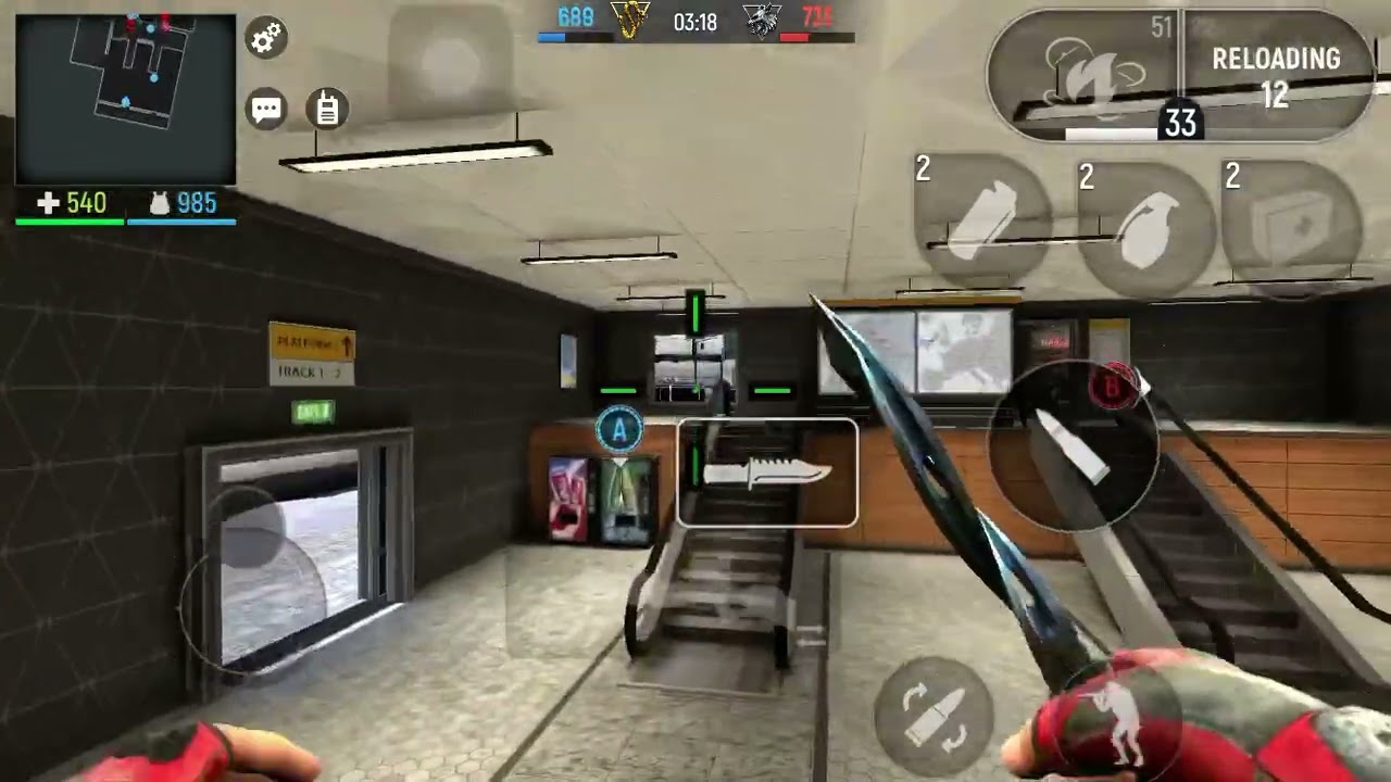 Modern Ops - 3 vs 3 Point Capture (Train Station) Gameplay 