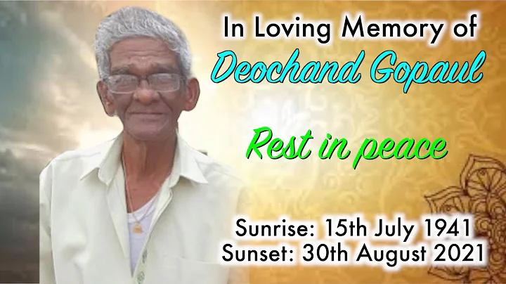 Deochand Gopaul Funeral Service