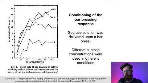 Operant conditioning and extinction