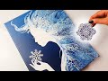 Frosty snow queen indepth tutorial spectacular swiping  ab creative acrylic pouring