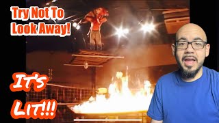 THEY LIT A TABLE ON FIRE!!! | Reacting to Pro Wrestling Try Not to Look Away Challenge