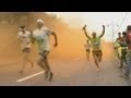 Colour run in Moscow brightens mood ahead of Marathon