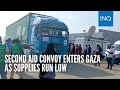 Second aid convoy enters Gaza as supplies run low