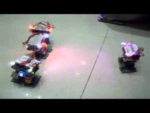 [8051專題好好玩-Robot] 8051 Robot 兩足四軸機器人兵團之群魔亂舞