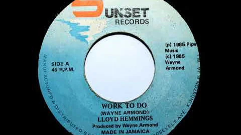 Lloyd Hemmings - Work To Do