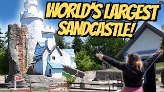 We Found the WORLD’S LARGEST Mini Golf Sandcastle Hole at a Goofy Golf Course! 🏰