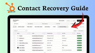 How to recover deleted contacts in HubSpot (Record Retrieval)