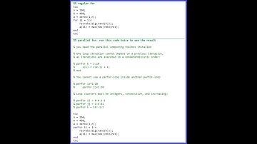 parallel for loop (parfor) in MATLAB