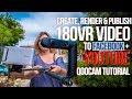 How to Create, Edit & Publish VR180 video for Facebook + YouTube - QooCam Tutorial