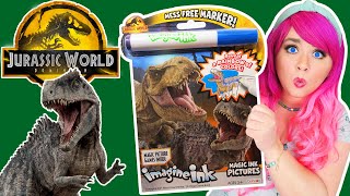Coloring Jurassic World Dominion Imagine Ink Coloring Book | Dinosaur Magic Ink Activity Book by Kimmi The Clown 26,978 views 13 days ago 9 minutes, 53 seconds