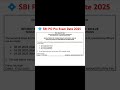 💠 SBI PO Pre Exam Date 2025 ✅#sbipo #sbipoexam #viralshorts #shorts #jobs #govtjobs #sarkarinaukri