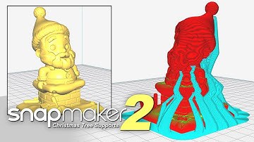 Cura Christmas Tree Supports on the Snapmaker 2.0 (live stream with relaxing music) - Part 2