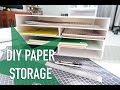 DIY Paper Storage & ANNOUNCEMENT