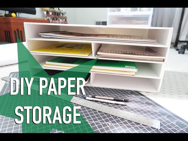 Two Minute Tip - Craft Storage & Organization - Larger Paper Storage +  Scraps - 8.5 x 11 & 12 x 12 