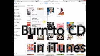 how to burn cds from itunes