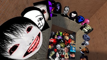 Too Much Nico Nextbots and Nextbots in the Maze | Gmod