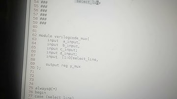 Verilog code for 4x1 mux