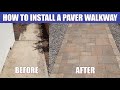 How to install a paver walkway