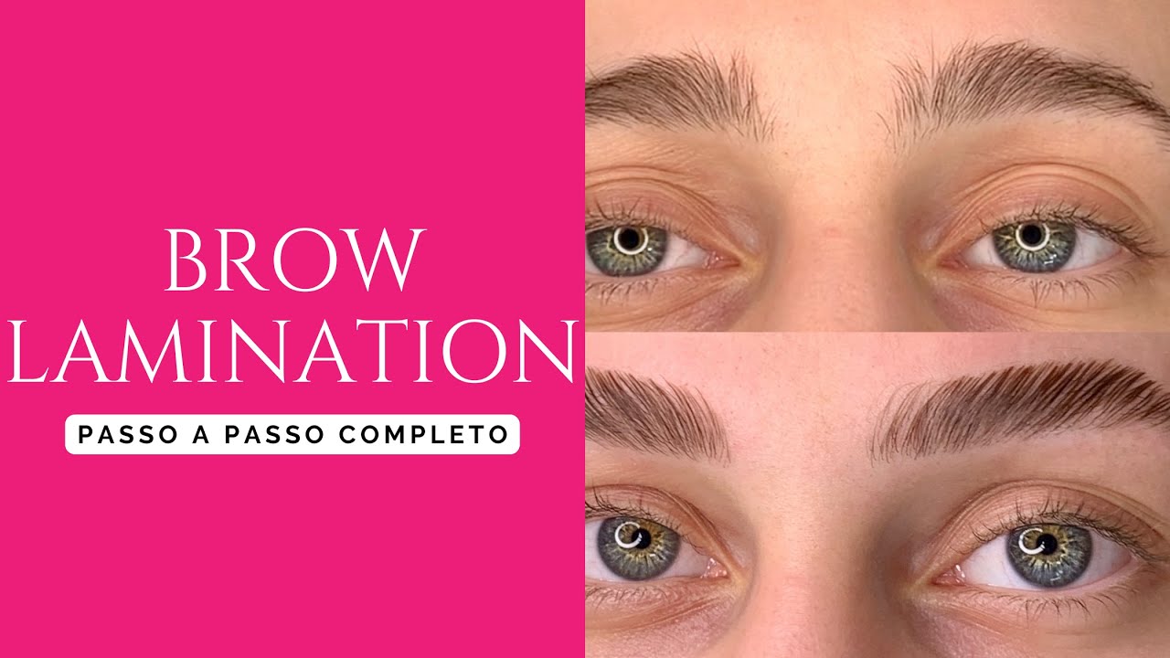 Brow Lamination PASSO A PASSO completo! YouTube