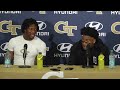 GT FB: Noah Carter and Justice Haynes postgame press conference (2026 White &amp; Gold Game)