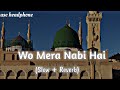 Wo mera nabi hai slowedreverb naat by syed hassanullah qadri deenduniiya